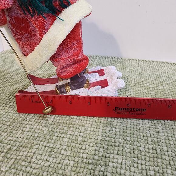 CBK Ltd Skiing Santa Figurine 9.5" Christmas Decor Vintage Style - Picture 9 of 13